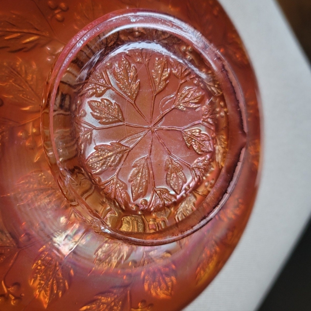 FENTON Vintage Marigold Carnival Glass Bowl - Picture 6 of 8